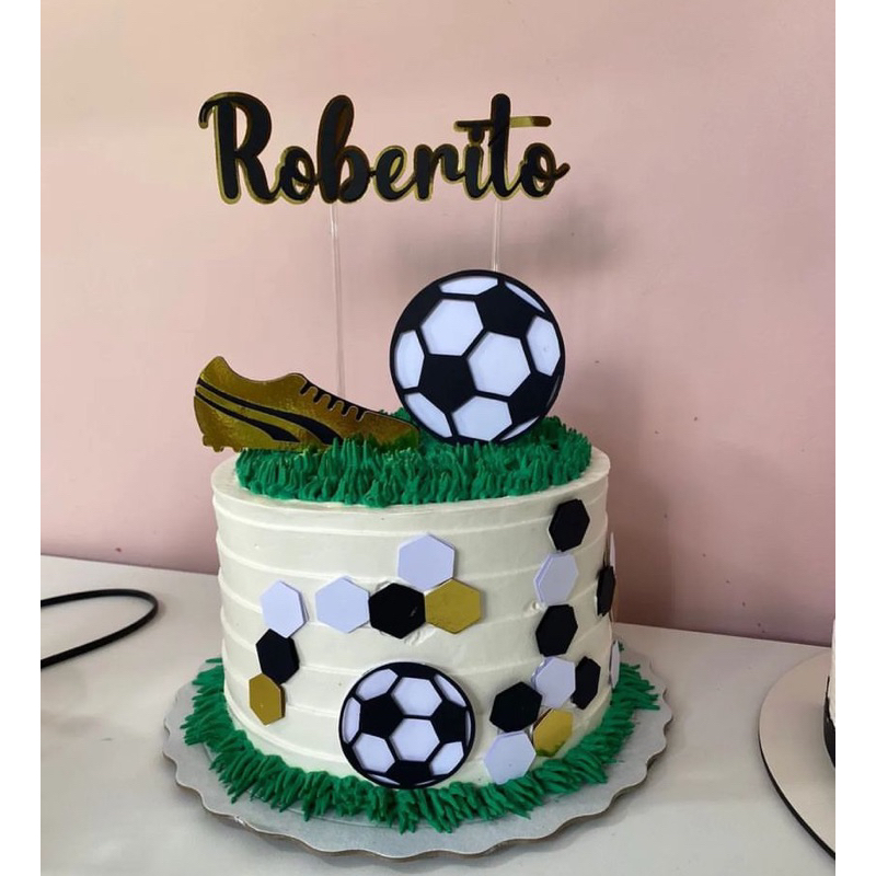 topo bolo futebol decorações aniversário em Promoção na Shopee