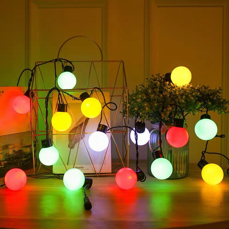 Varal De Luzes 10m 30 Lâmpada Leds De Corda Branco Quente