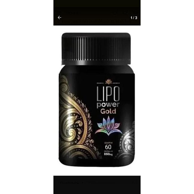 Lipopower Gold Emagrecedor 100% Natural