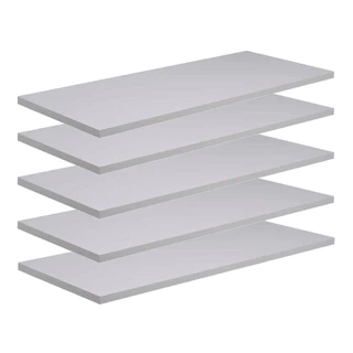 kit 5 prateleira 50x30 na cor branca fosco 100%MDF