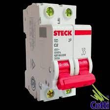 Disjuntor Din BIPOLAR 10A Steck