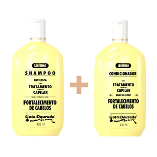 Kit Shampoo e Condicionador Gota Dourada Fortalecimento 430Ml