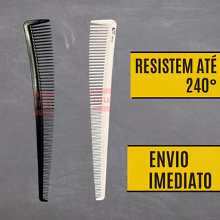 Pente De Carbono Para Barbearia Pente Sem Cabo CB125 Preto ou Bege
