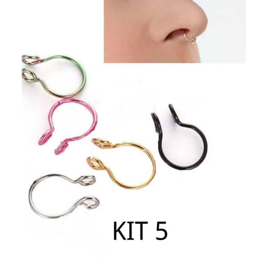 Kit 5 Piercing Fake Septo cod.2