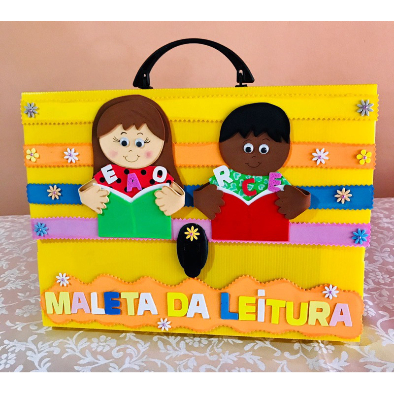 Maleta menino e menina - maleta viajante/leitura | Shopee Brasil