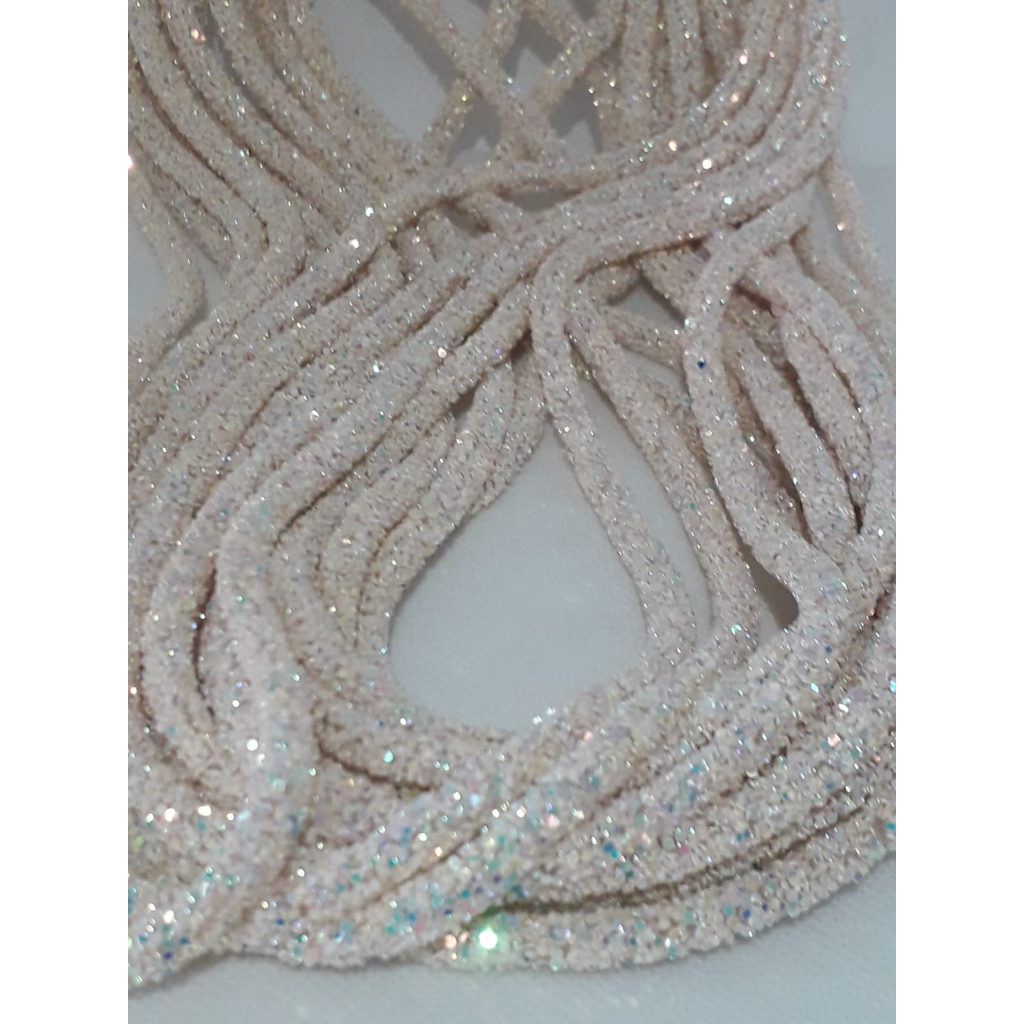 Tubo Falso Strass Gliter com 1 metro e diametro de 4mm a 6mm | Shopee ...