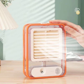 Mini Ventilador da Mesa Ar Condicionado Umidificador e Refrigerador de ar 2 em 1 Climatizador Led usb
