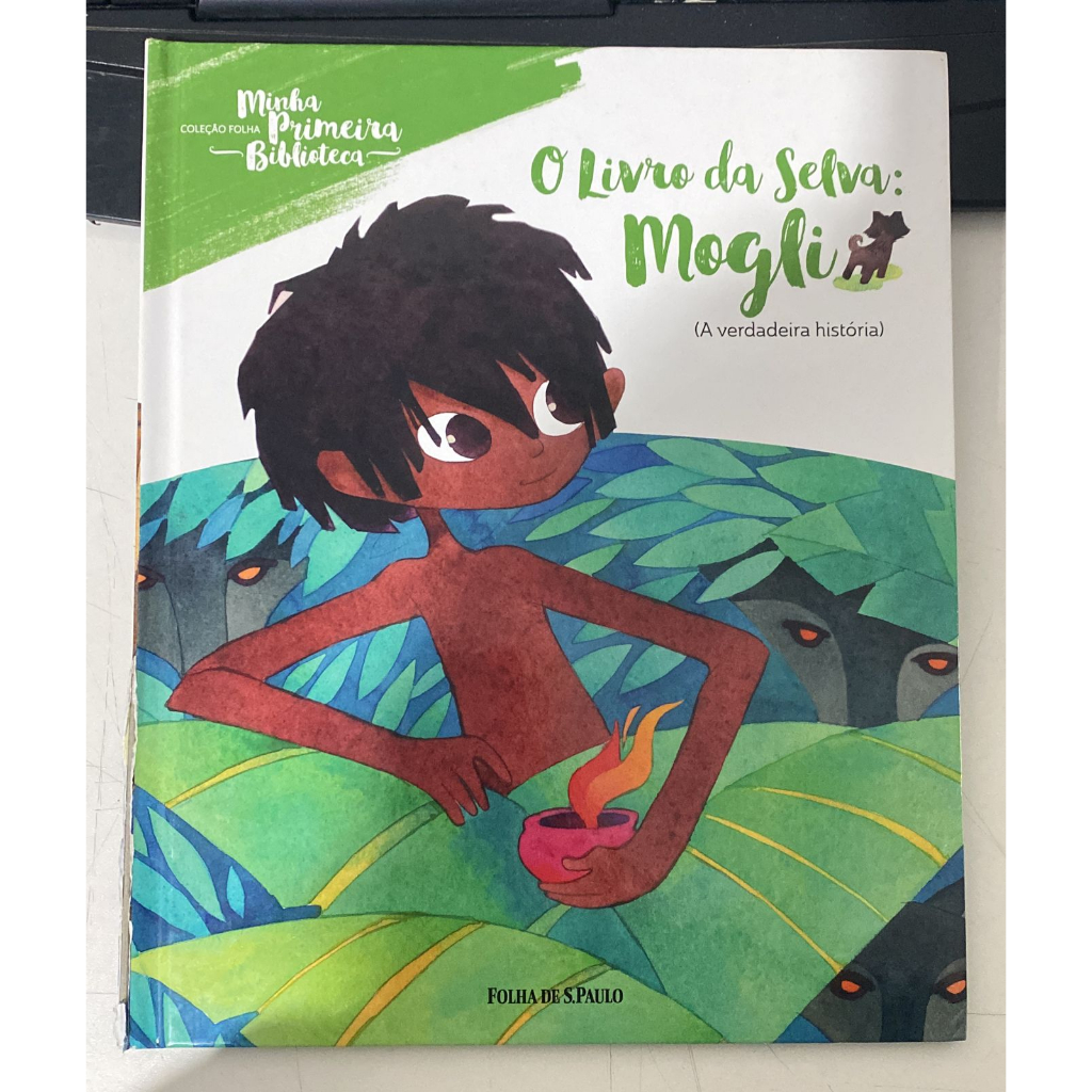 Livro infantil usado o livro da selva mogli cole o folha minha