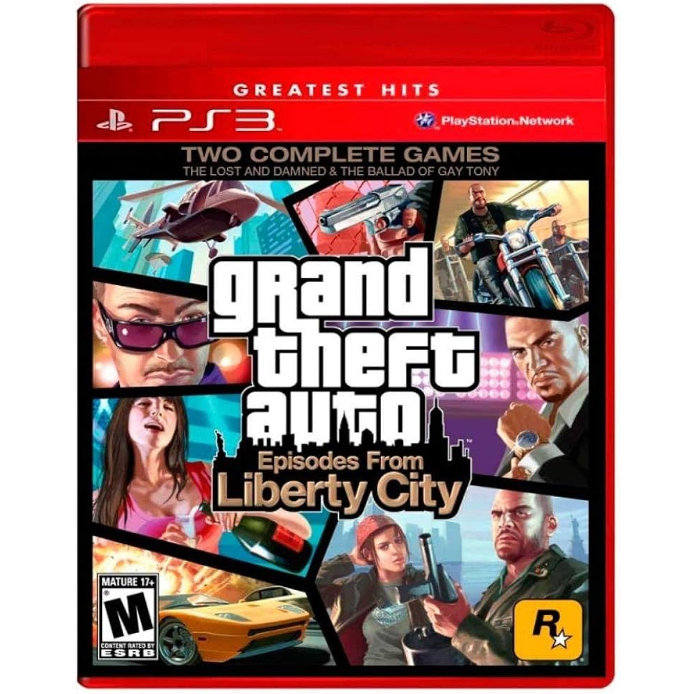 GTA EPISODES FROM LIBERTY CITY - GRAND THEFT AUTOEPISODES FROM LIBERTY CITY - PS3 MIIDIA FISICA ORIGINAL.