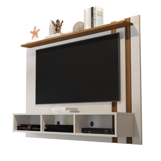 Painel para TV 48 Polegadas Nice Sala Quarto com Nicho e Prateleira - RPM Móveis