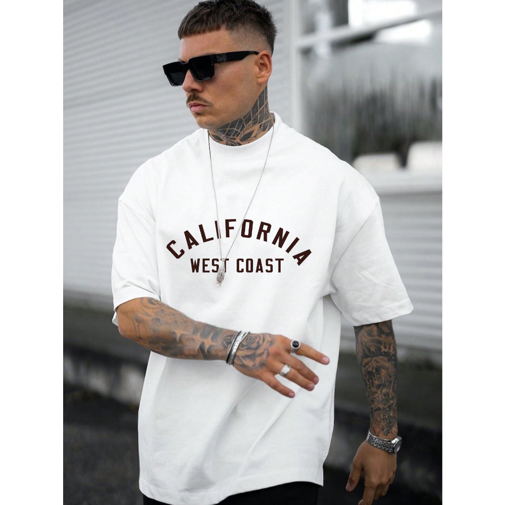 Camisa Camiseta Blusa California West Coast Streetwear Costa Oeste Penteada Fio 30.1 estampada Modelo Premium