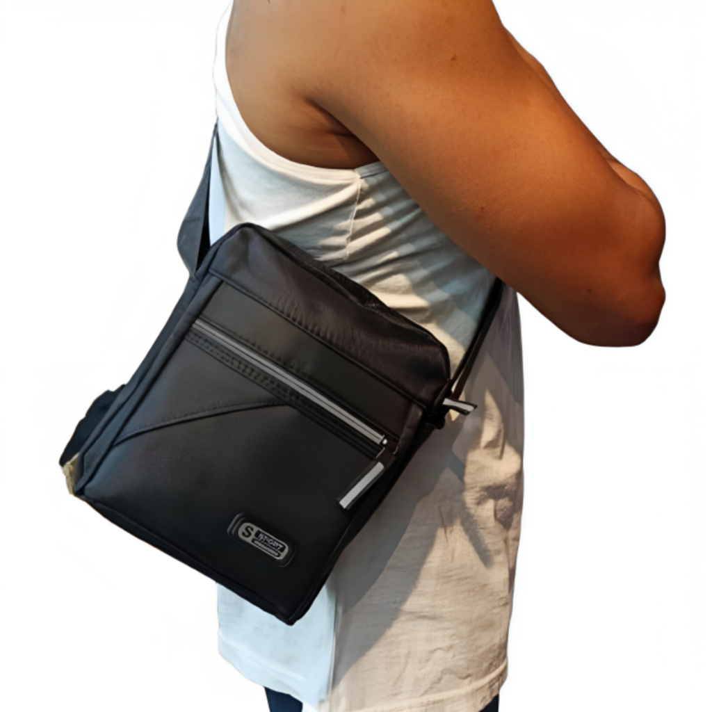 Bolsa de ombro masculina pochete lateral transversal moda | Shopee Brasil