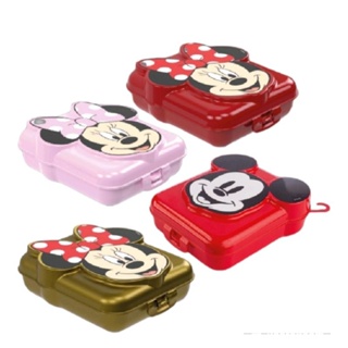 Sanduicheira de Plástico Minnie e Mickey 3D Plasútil - Lancheira/ Porta pão / Pote de misto / Tapoer / Vasilha / Cambuca