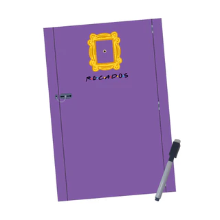 Planner para geladeira Magnético Porta Friends C/ Caneta Ímã E Apagador Porta recados
