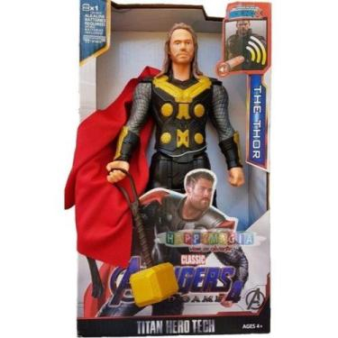 Boneco Thor Super Herói Avengers 30 Cm Novo Articulado Marvel Heroes Vingadores Herói da Criança