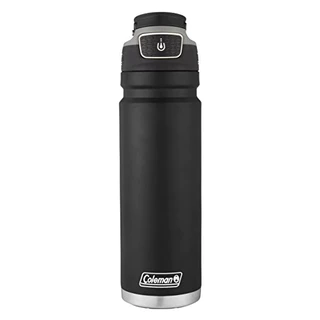 Garrafa térmica Coleman AUTOSEAL FreeFlow, aço inoxidável, 709 ml, preta