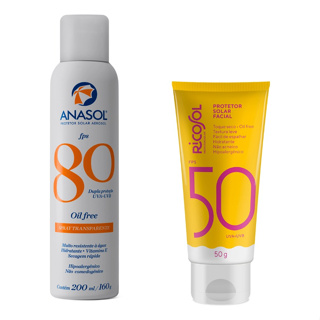 Protetor Spray 80 Corporal + Protetor Facial Ricosol Fps50