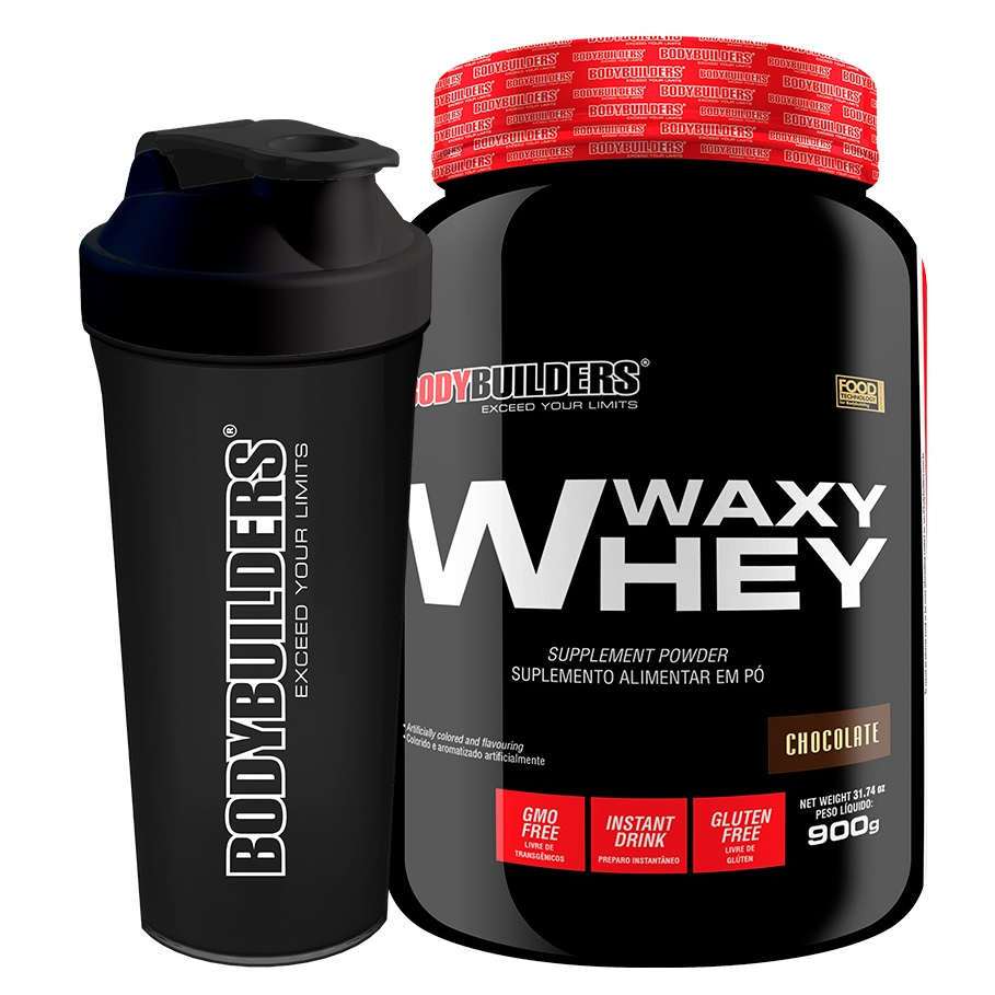 Whey Protein Waxy Whey 900g Suplemento Para Definição e Performance + Coqueteleira Bodybuilders