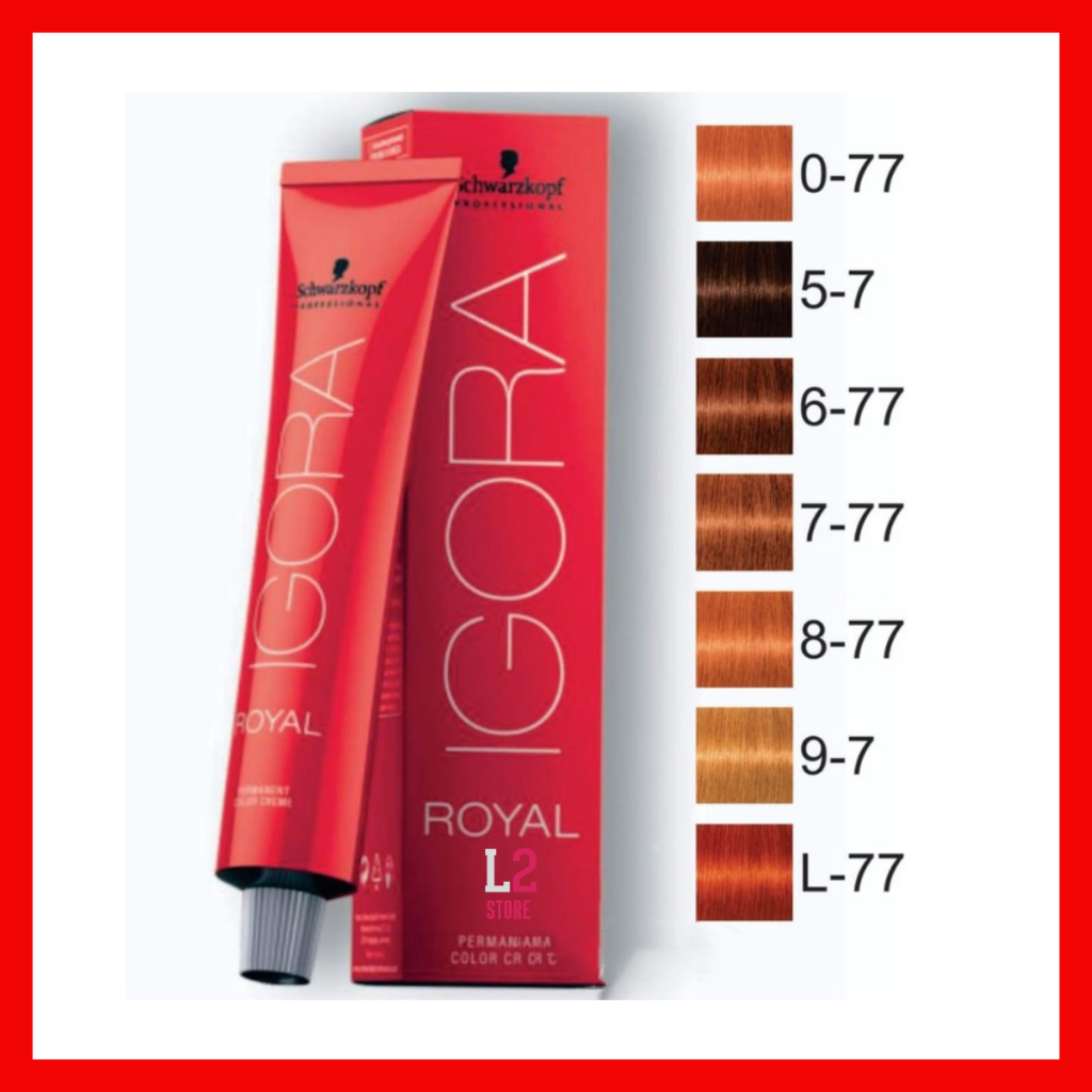 IGORA Royal Coloracao Ruivos Schwarzkopf Professional 60g Shopee Brasil