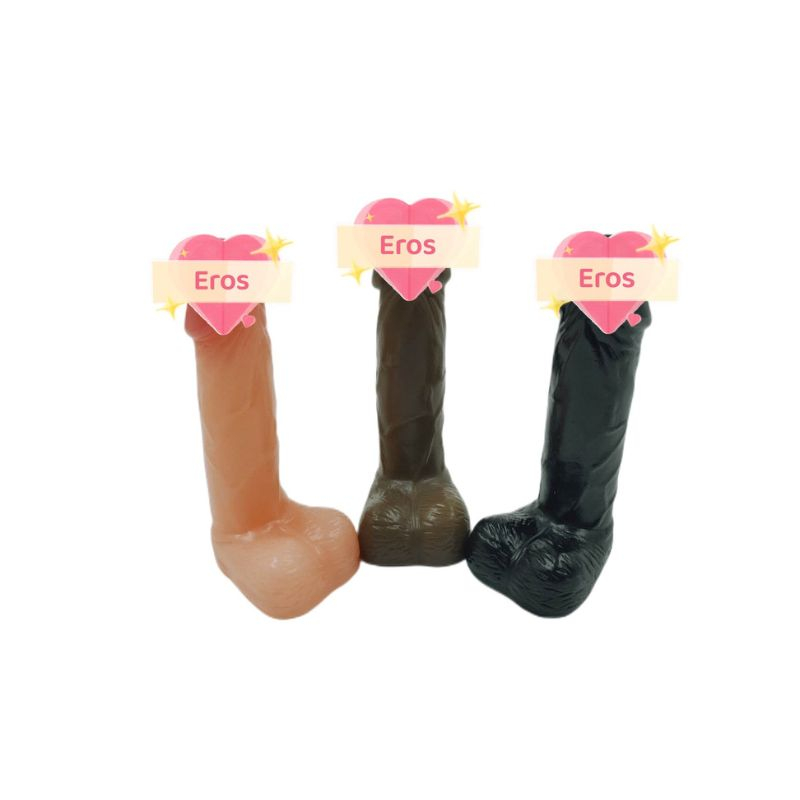 Mini Dildo Penis de Borracha Sem vibrador Masturbação cores aleatorias