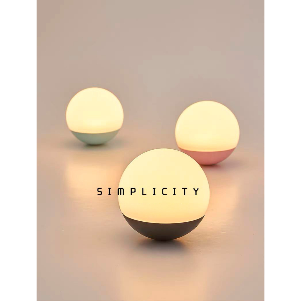 Luminária Abajur Magnética Noturna Decorativa Multifuncional Recarregável para Quarto - Luz de Cabeceira