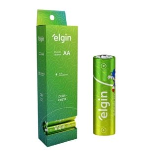 Kit 24 Pilha Pequena AA Alcalina 1,5v Lr6 Elgin
