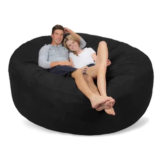 Puff Gigante Redondo Novidade Tecido Suede Macio 1.60x50 Sem Enchimento