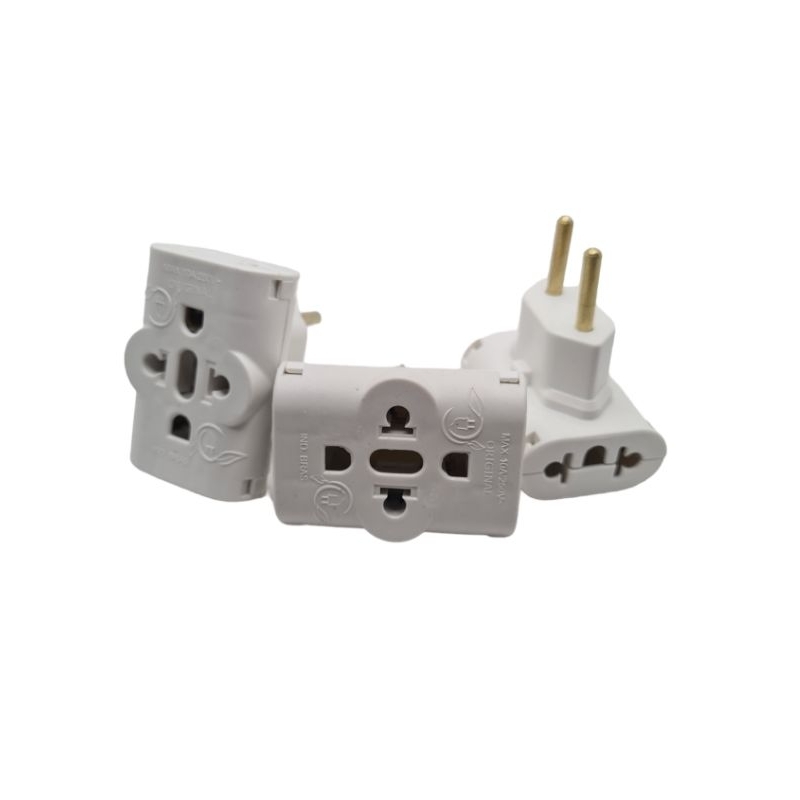 Kit 1/3/5 Adaptador Tomada Plug T Invertido Benjamin Comum 3 Entradas ...