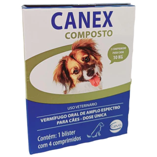 CANEX COMPOSTO COM 4 COMPRIMIDOS
