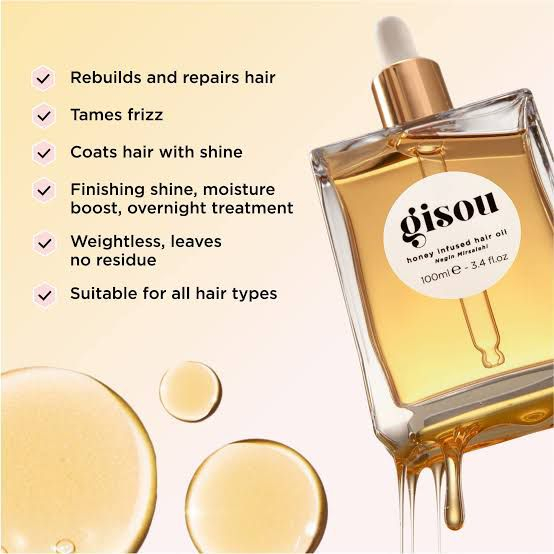 Gisou Honey Infused Hair Oil Óleo Hidratante Capilar Gisou