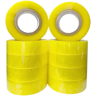 Papelaria Fita Adesiva Kit Com 5 Rolos com 500m cada Transparente Resistente Barato Pronta Entrega