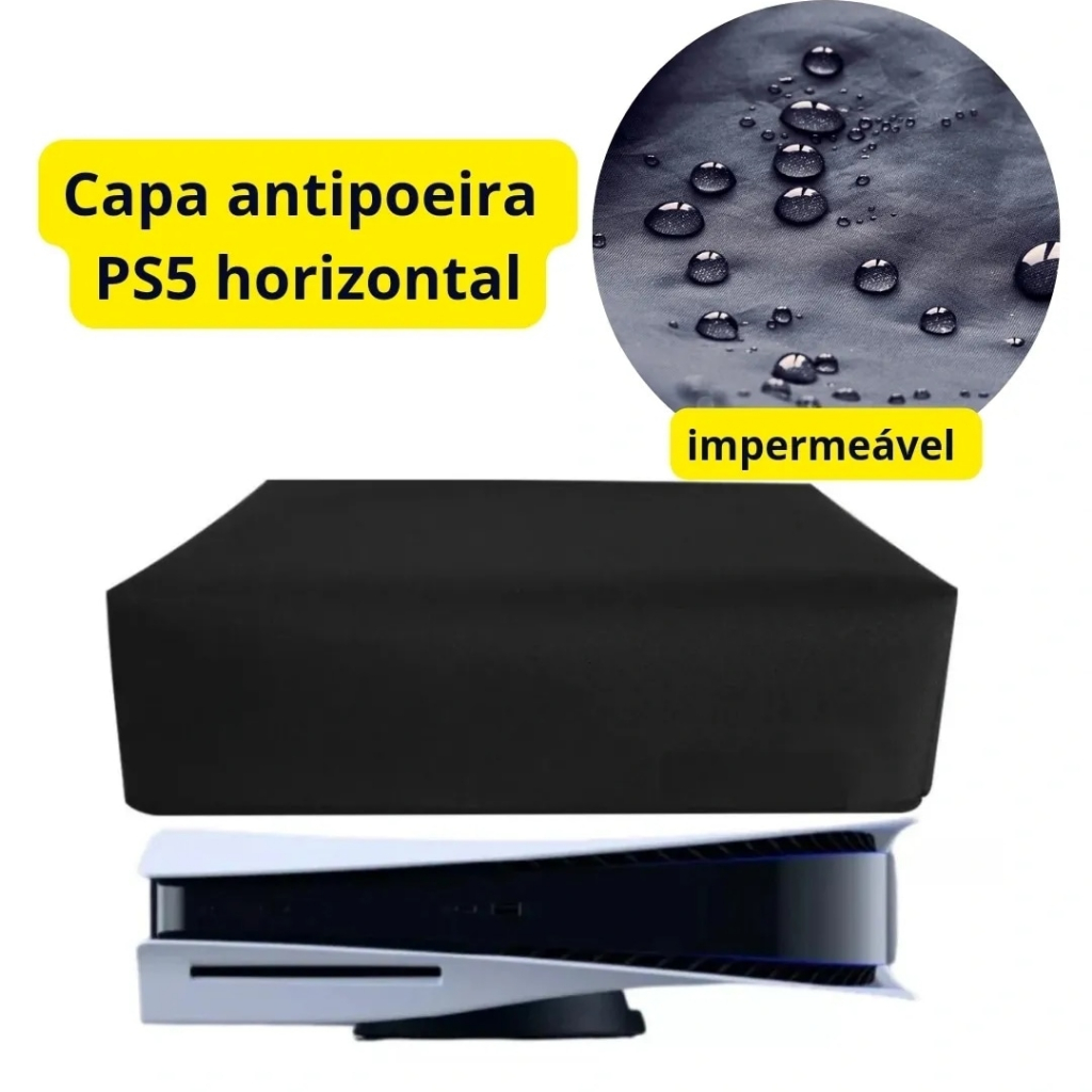 Capa PS5 Horizontal Anti Poeira e Case Controle - Super Mario Bros