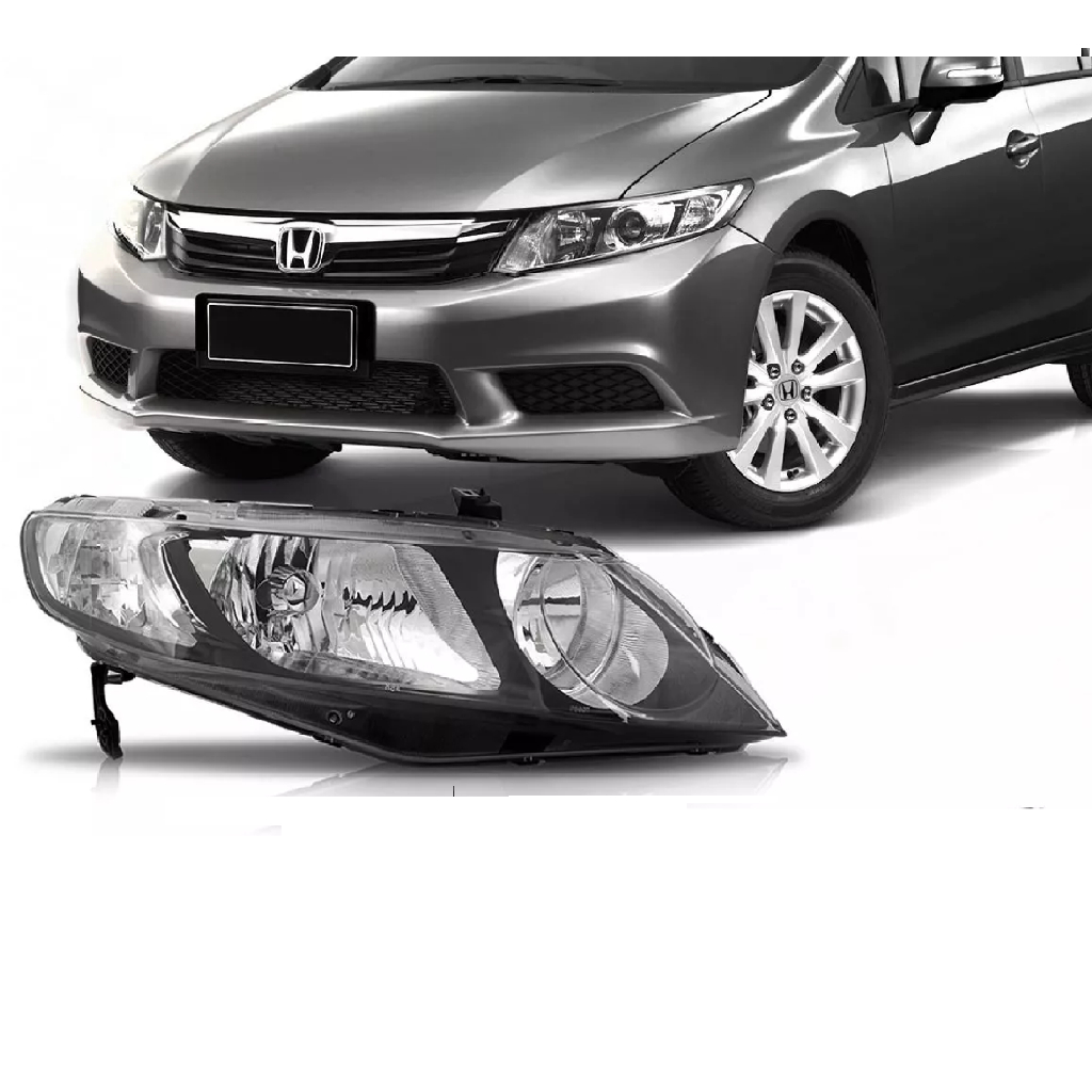 Farol New Civic 2007 2008 2009 2010 2011 | Shopee Brasil