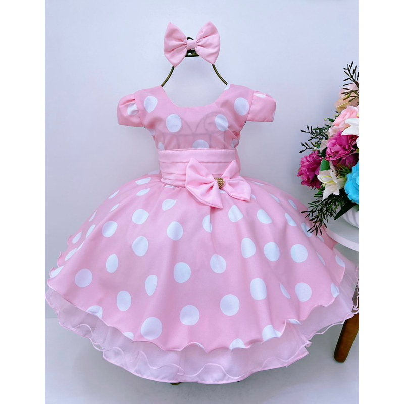 Vestido da minnie 1 hot sale aninho