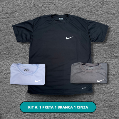 Kit 3 Camiseta Camisa Dry Fit Refletivo Treino Academia Promoçao
