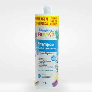 Shampoo \ Sabonete Liquido Infantil 1lt Turminha da Bagunça - Sem Lágrimas