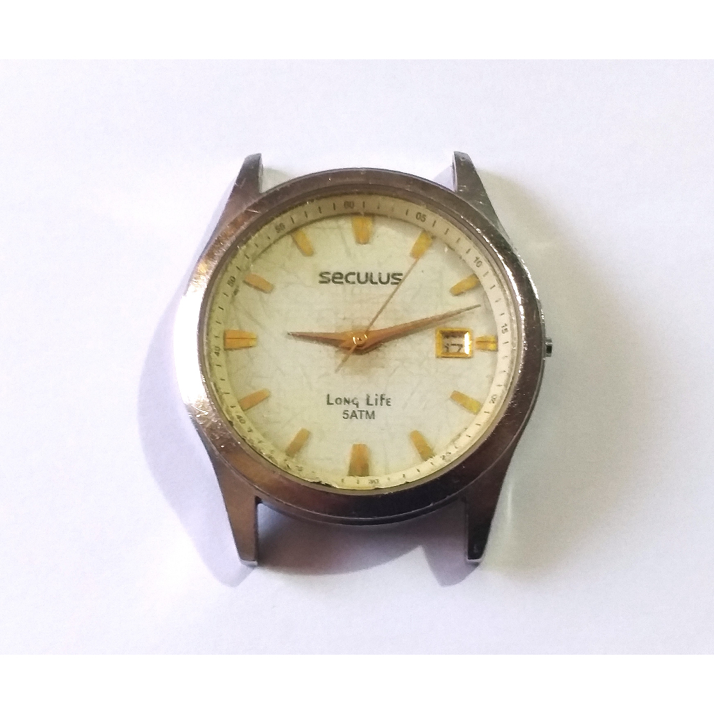 AN1610= COM DEFEITO ANTIGO RELOGIO SECULUS DETALHES ABAIXO | Shopee Brasil