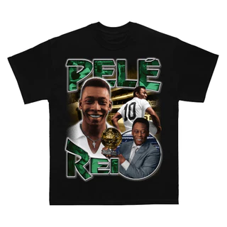 Camiseta Legends Pelé Rei Homenagem Camisa Unissex Algodão