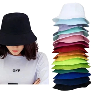 Chapéu Bucket Hat Lisos Boné Balde Pescador Praia Varias Cores