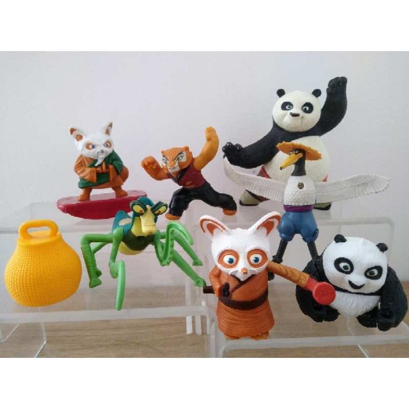 Bonecos em Miniatura dos Personagens do Desenho Infantil Kung-Fu
