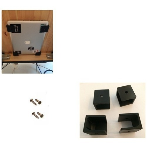 Suporte Inferior Sob Embaixo Mesa Macbook / Notebook (2,4cm)