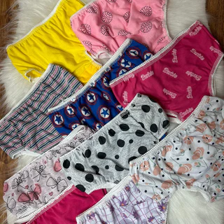 kit com 10 Calcinha infantil 100% Algodão calcinha bebe
