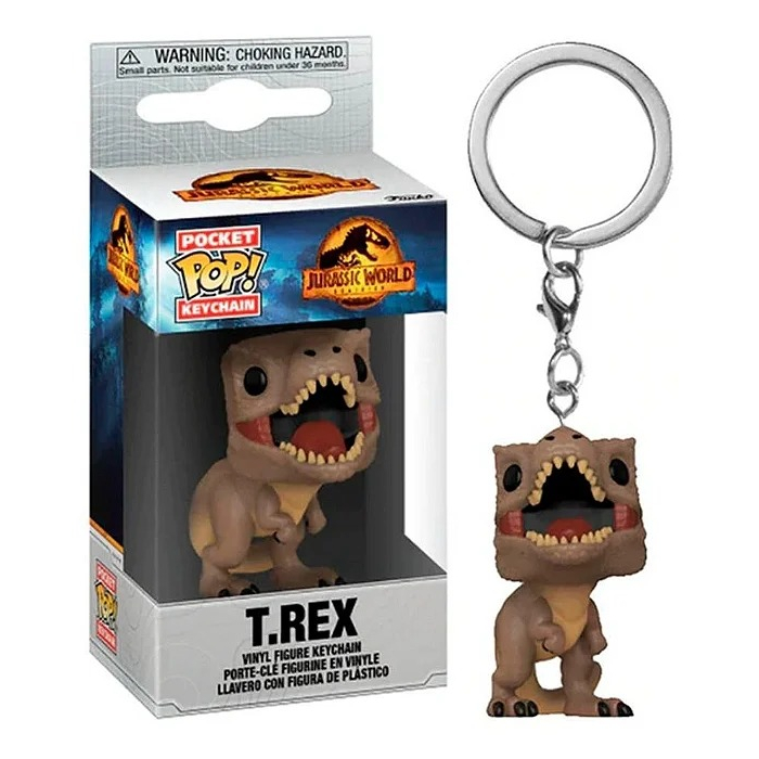 Chaveiro Funko T-Rex World Pop Pocket Movies
