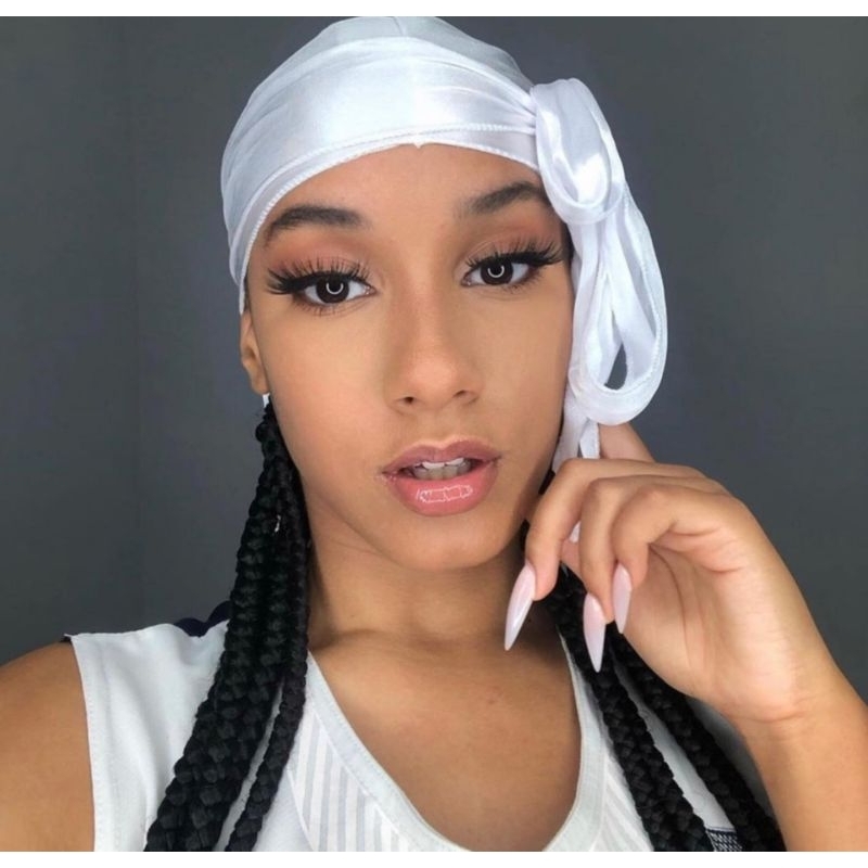 Touca Durag Bandana Silky Para Waves Dread e Tranças