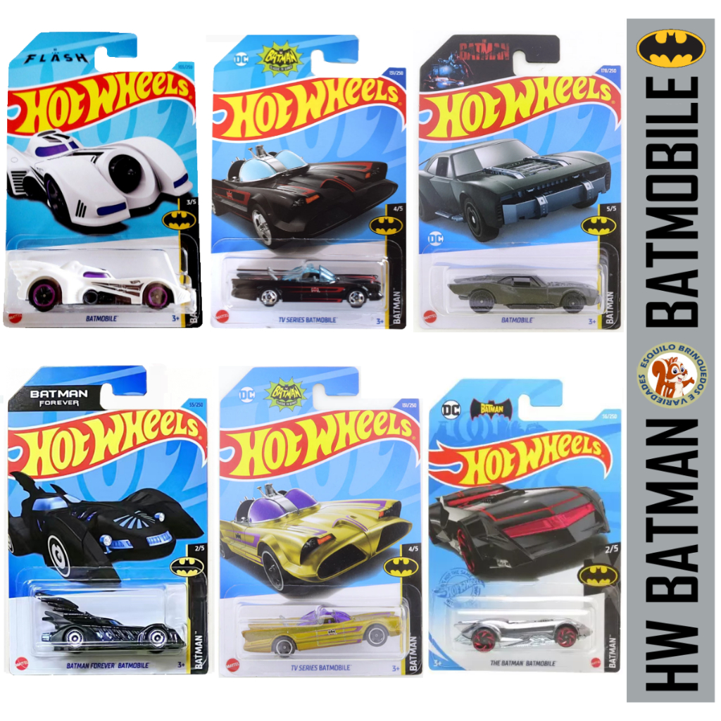 Hot Wheels - Batman Forever Batmobile - HKG38 Escala Miniaturas by