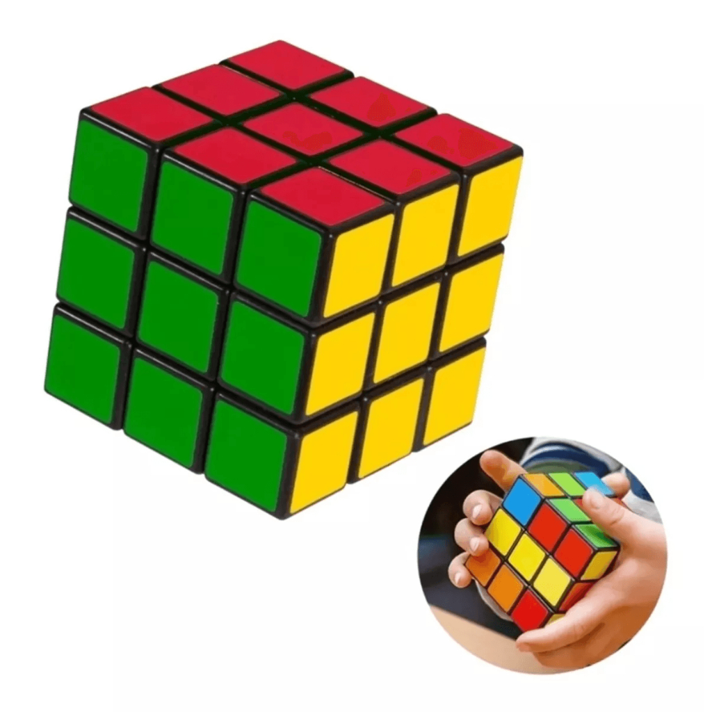 Cubo Mágico Profissional Jogo das Faces Cuber Brasil Azul e Vermelho