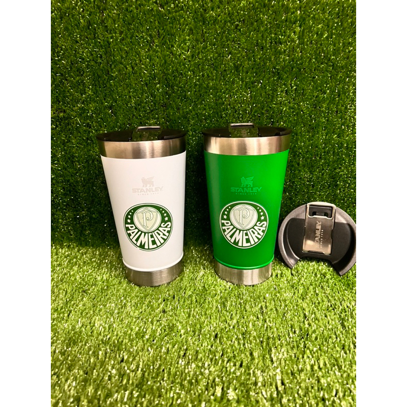 Copo Térmico Stanley personalizado do palmeiras com tampa e abridor com ...