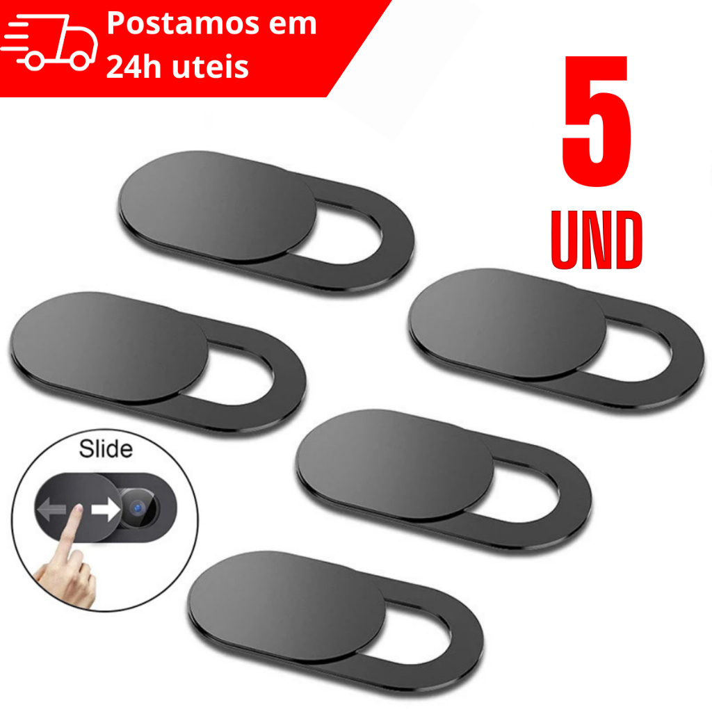 Protetor de câmera webcam anti espião segurança de privacidade de câmera ultra fino - 5 und