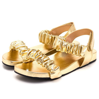 Papete Rasteira Feminina Enrrugadinha Birken Sandália Feminina Confortável