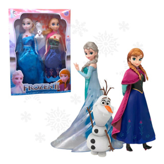 Kit 2 Bonecas Princesas Frozen Original Disney Ana Elsa Olaf